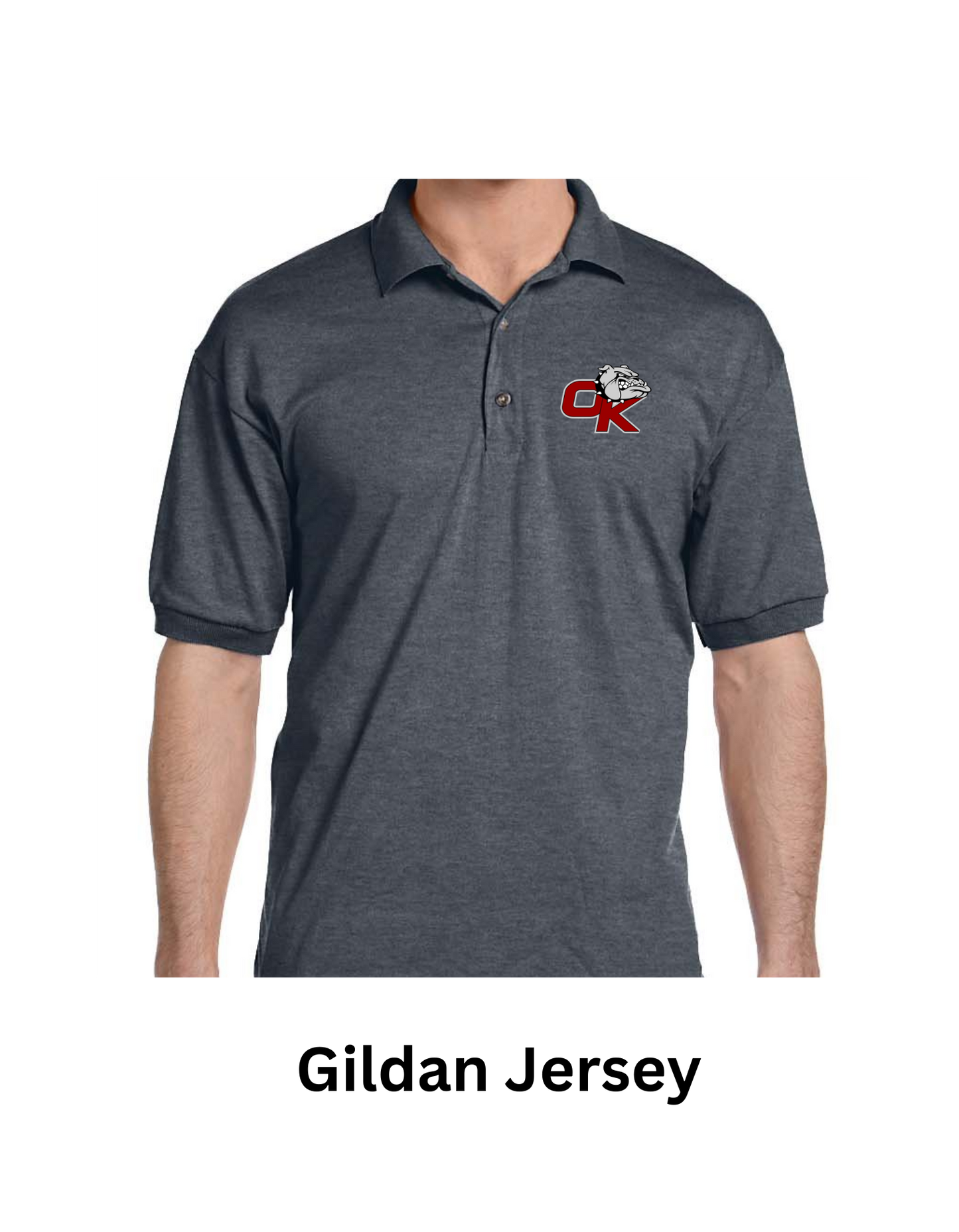 Men's Polo-Jersey-VG or OK Logo