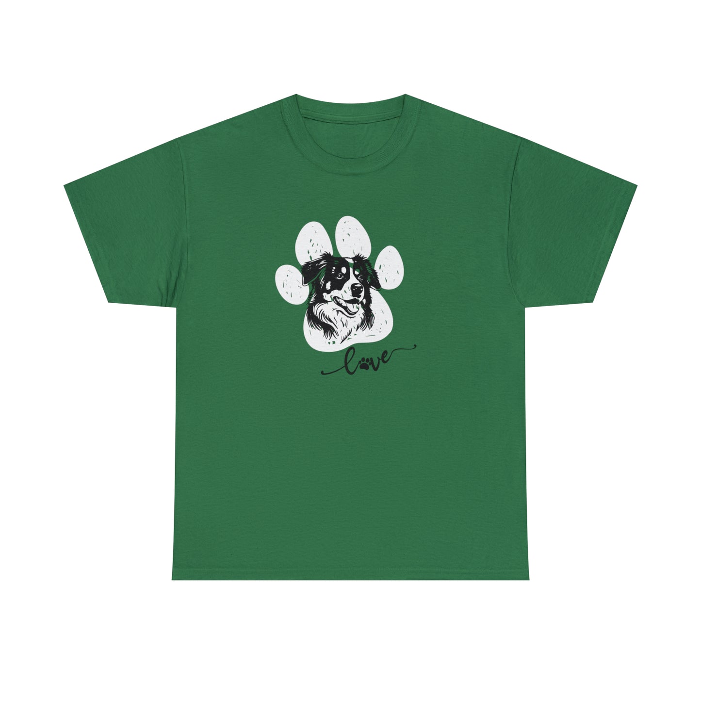 AUSSIE DOG LOVE TEE--Unisex Heavy Cotton Tee