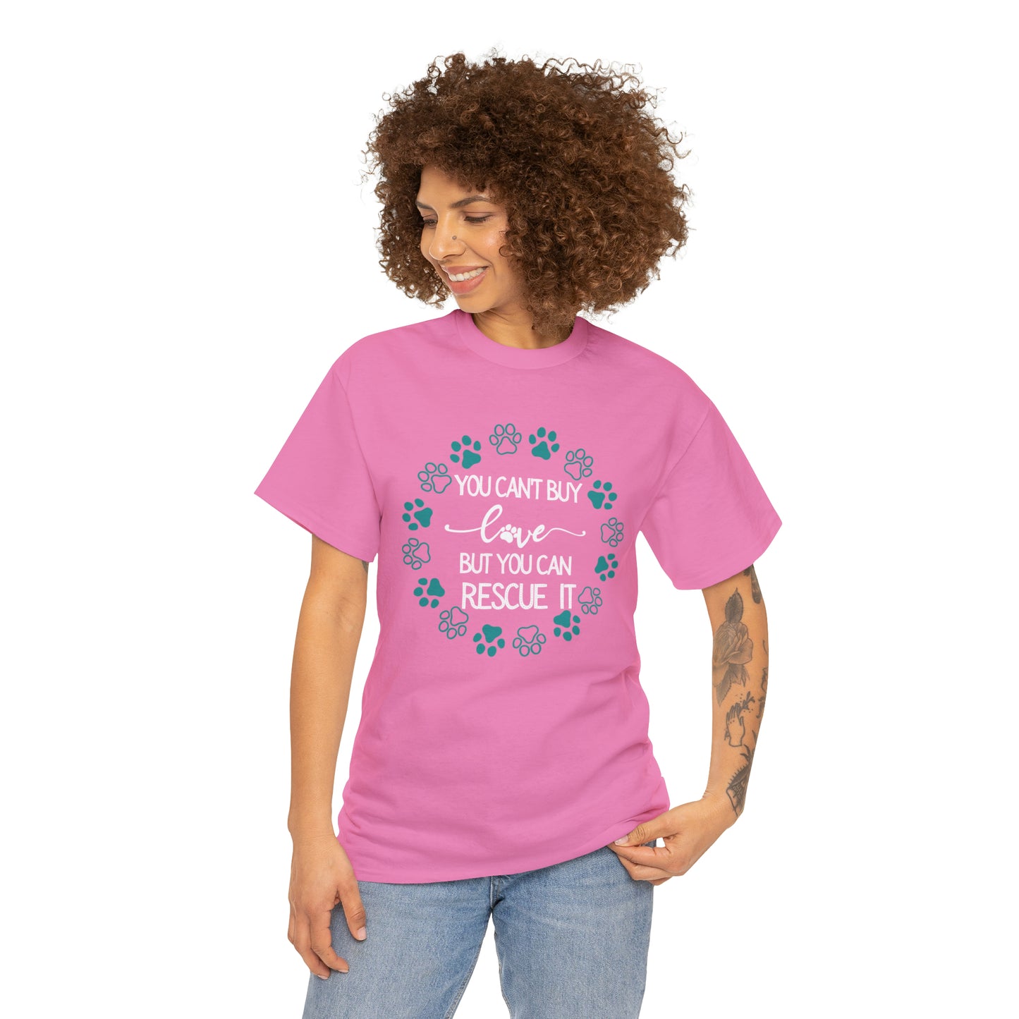 RESCUE LOVE TEE--ALL PROCEEDS DONATED TO ANIMAL RESCUE!