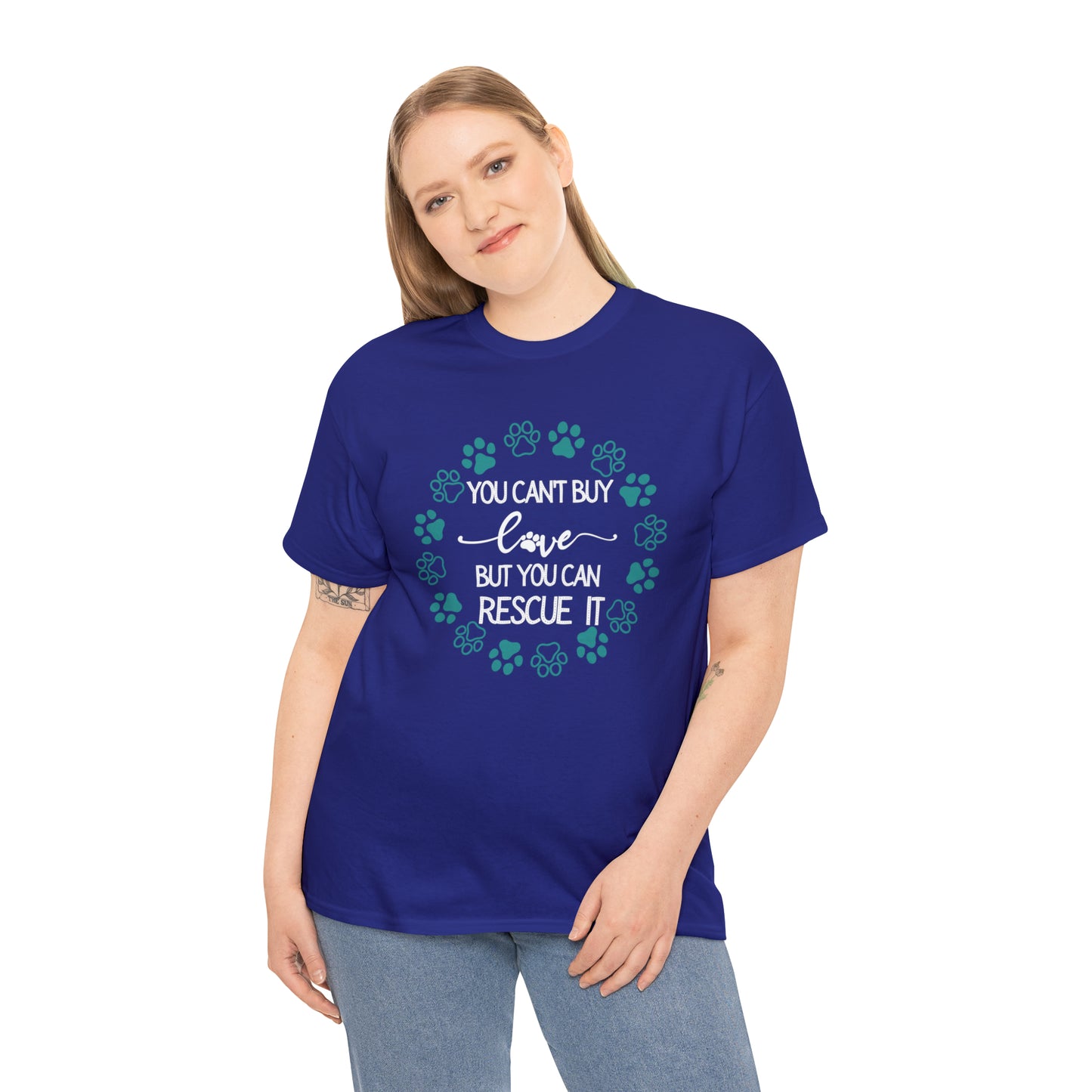 RESCUE LOVE TEE--ALL PROCEEDS DONATED TO ANIMAL RESCUE!