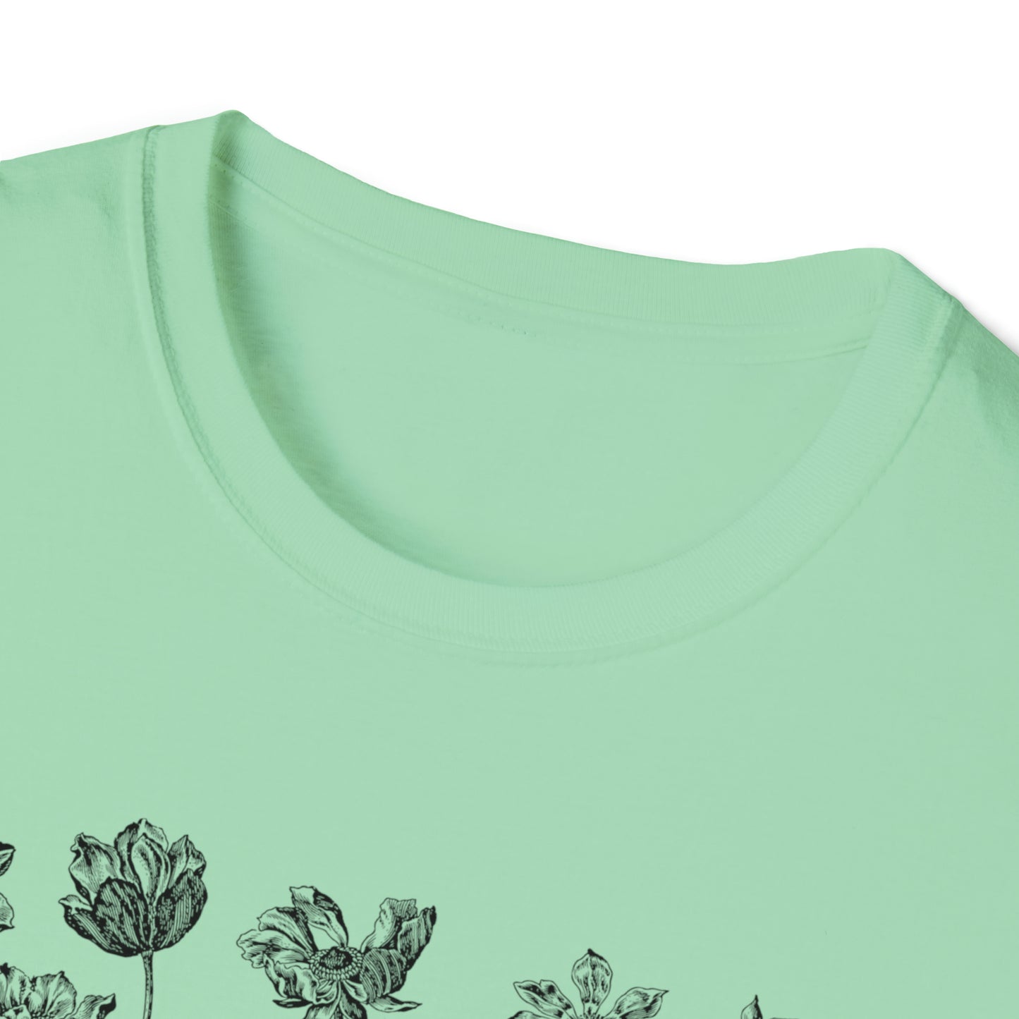 WILD AND FREE-FLOWERS-Unisex Softstyle T-Shirt