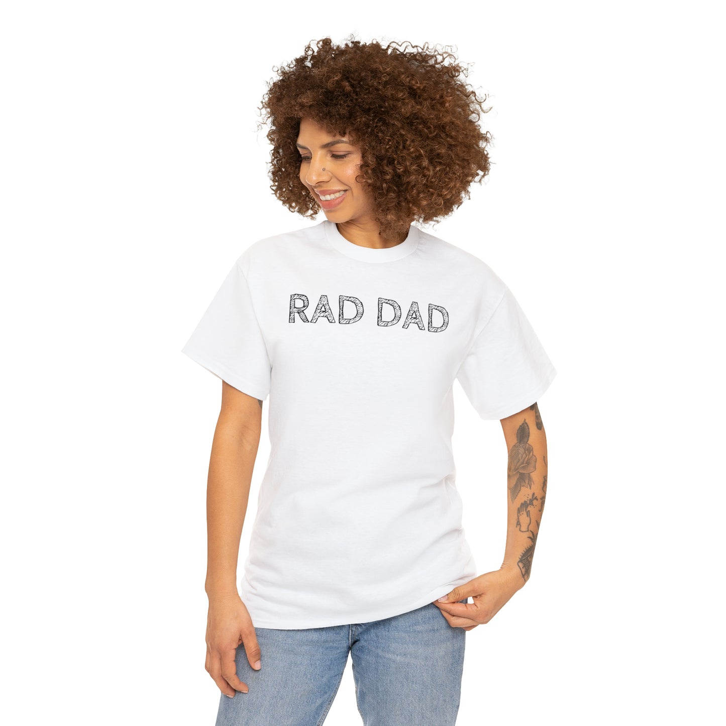 RAD DAD TEE-Unisex Heavy Cotton Tee