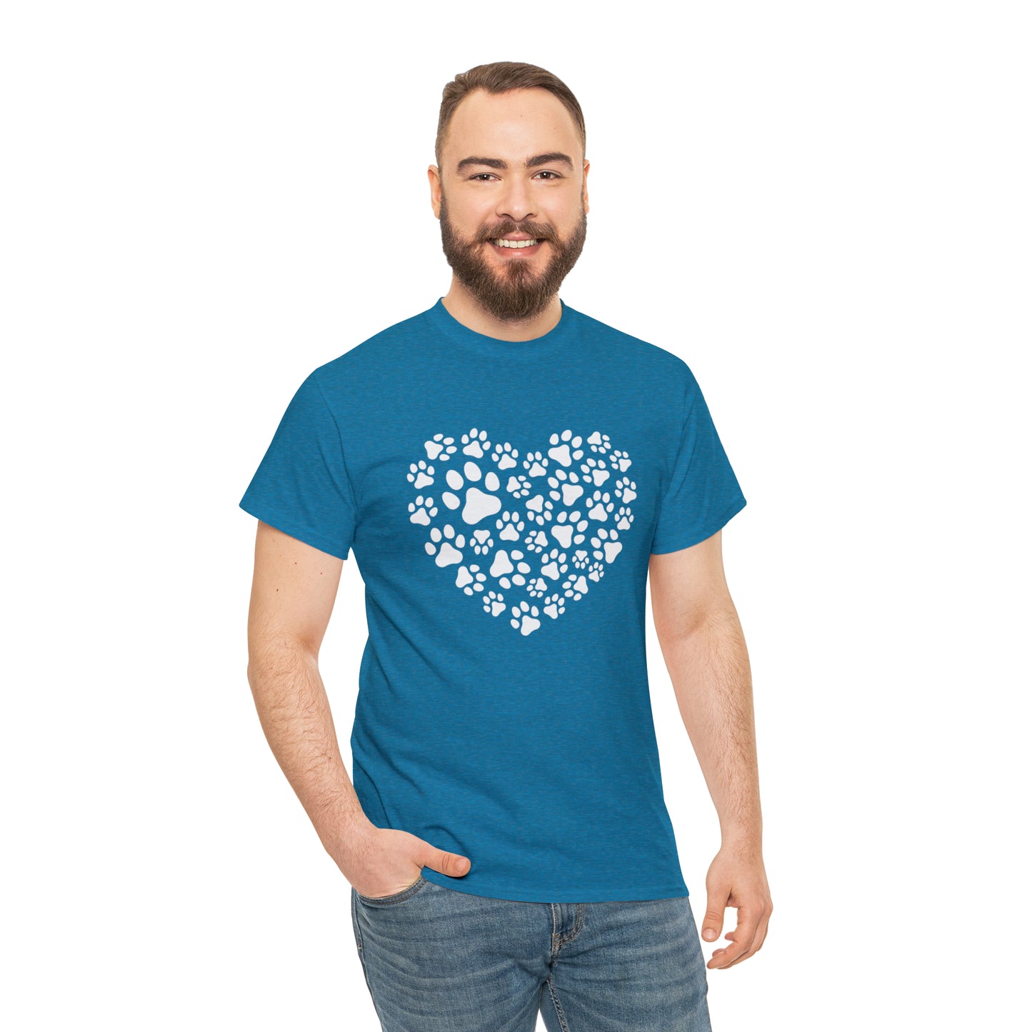 HEART OF PAWS-Unisex Heavy Cotton Tee