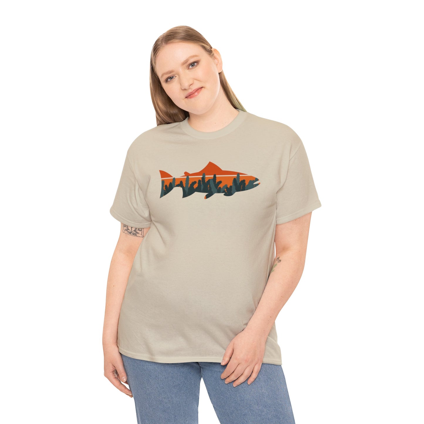 TROUT TEE-Unisex Heavy Cotton Tee