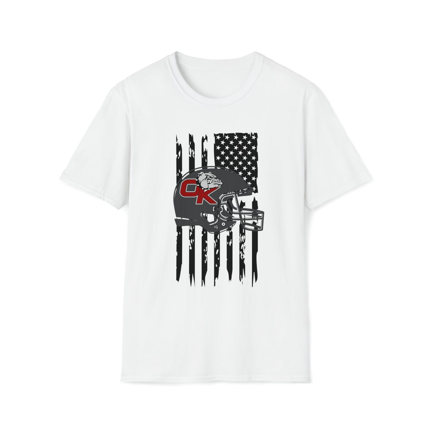 OK FOOTBALL FLAG TEE-Unisex Softstyle T-Shirt