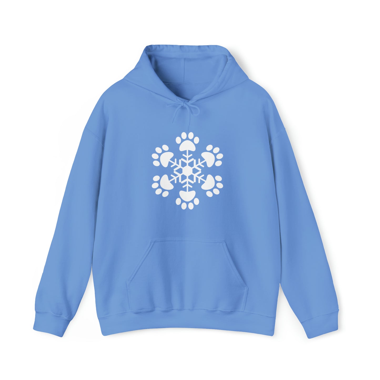 Paw Print Snowflake Hooded Sweatshirt