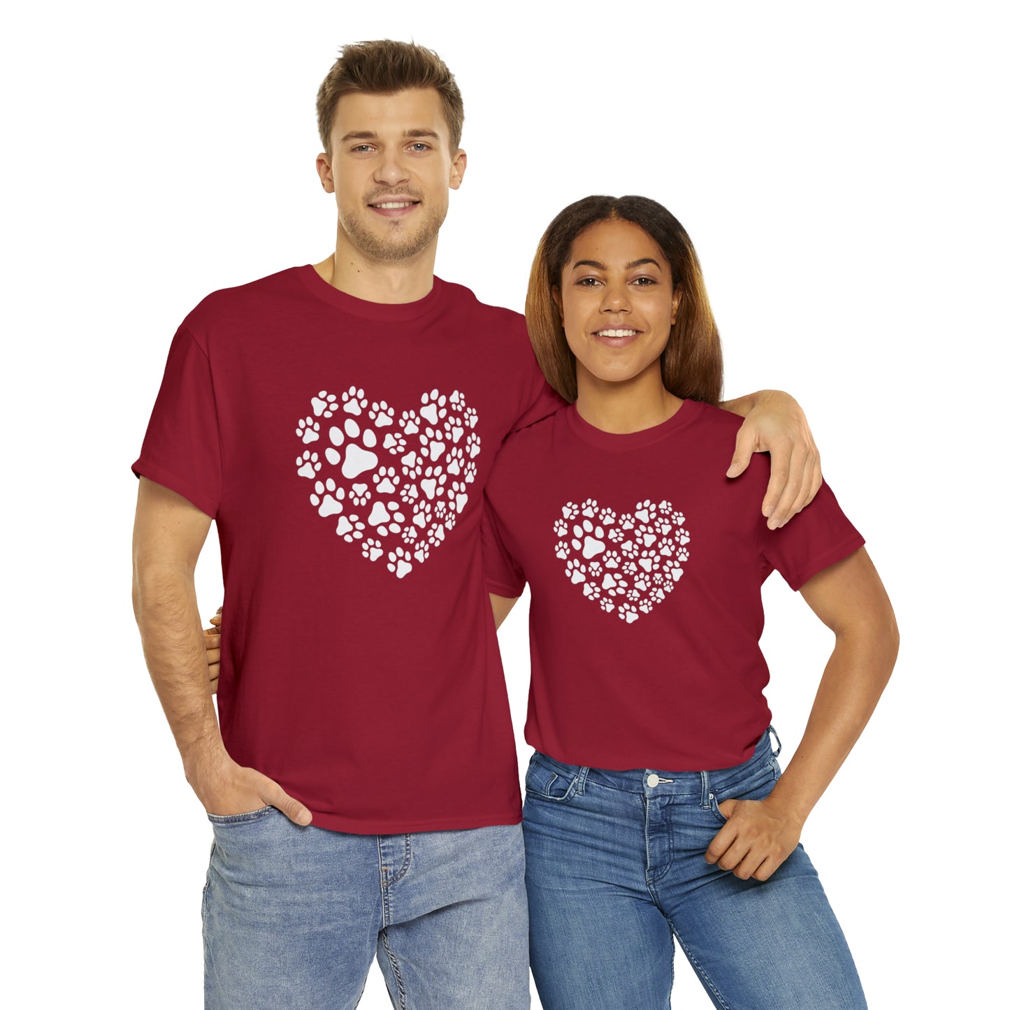 HEART OF PAWS-Unisex Heavy Cotton Tee