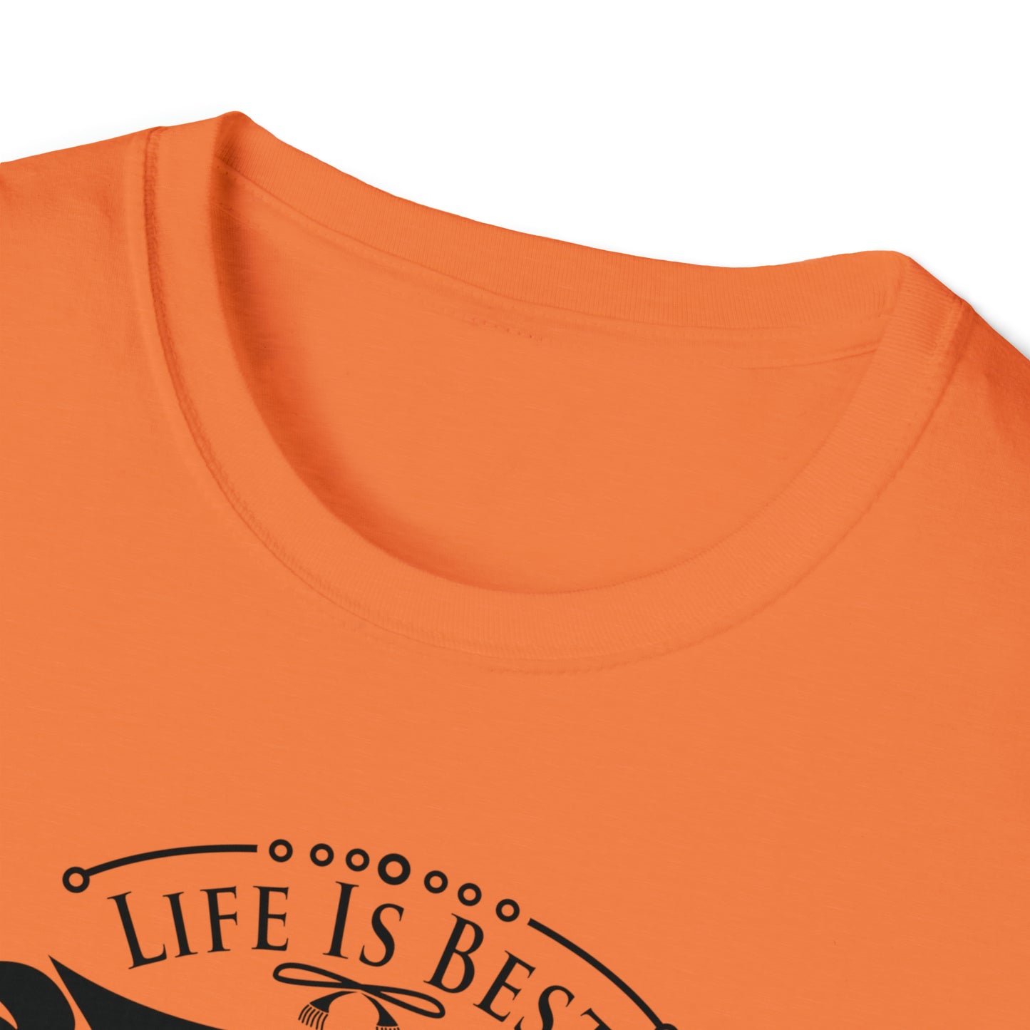 LIFE IS BEST CAMPING TEE-Unisex Softstyle T-Shirt