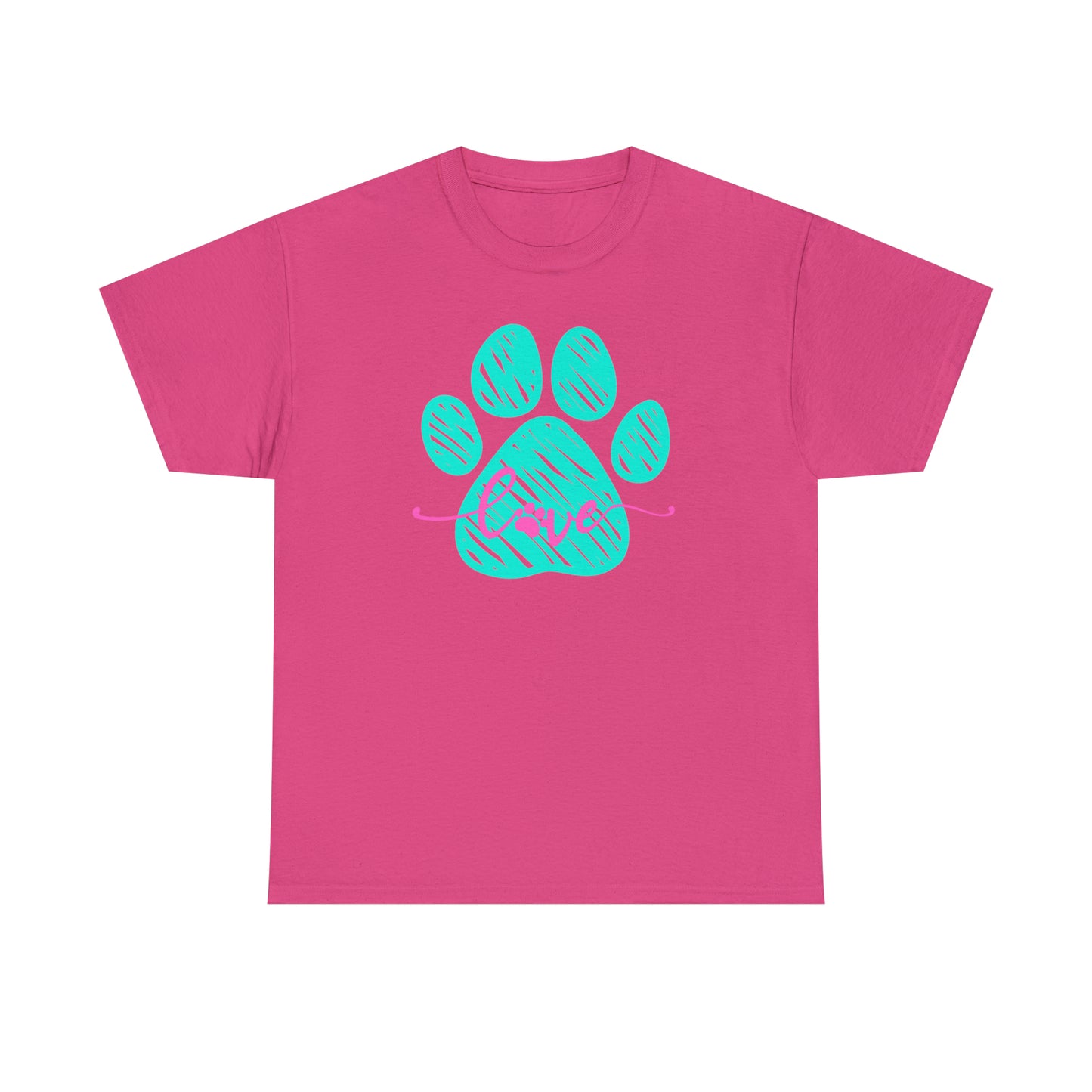 LOVE PAW TEE-Unisex Heavy Cotton Tee