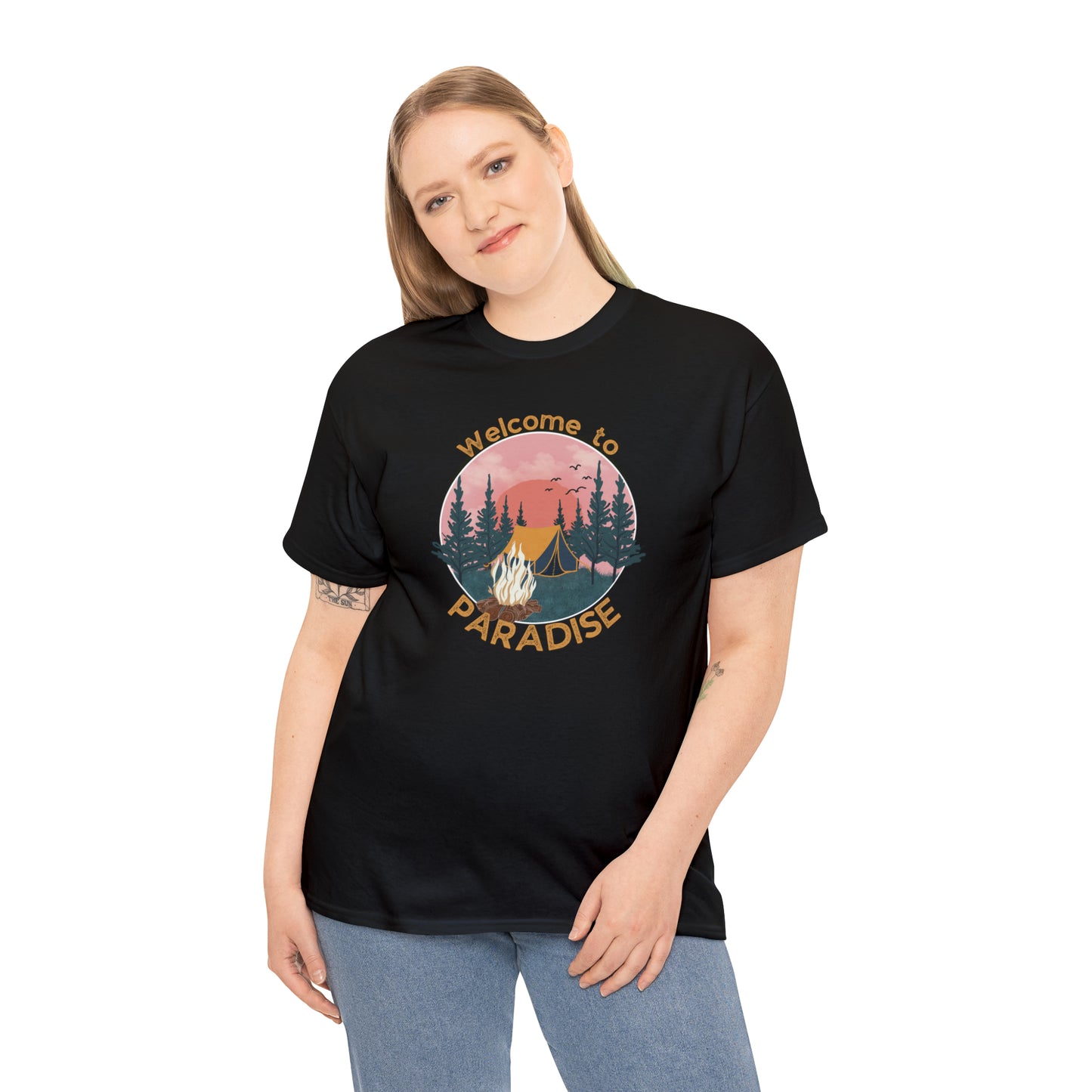 WELCOME TO PARADISE TEE-Unisex Heavy Cotton Tee