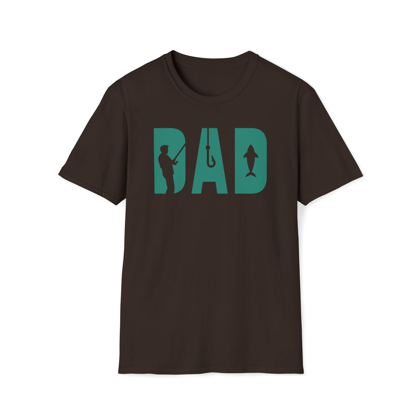 DAD FISH TEE-Unisex Softstyle T-Shirt