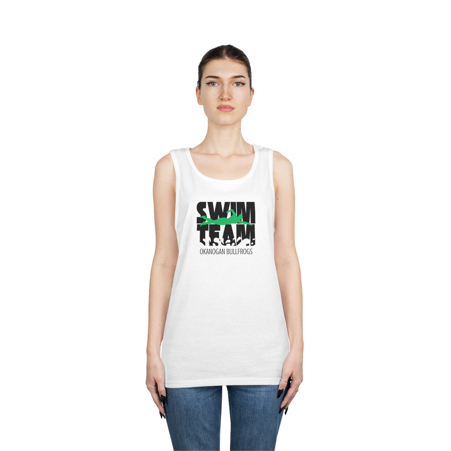 BULLFROGS SWIM TEAM TANK-Unisex Heavy Cotton Tank Top