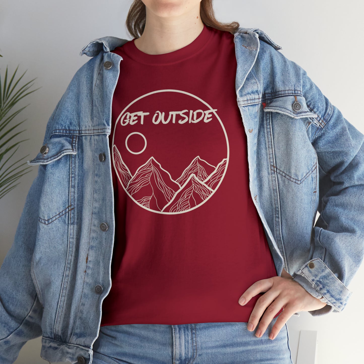 GET OUTSIDE TEE-Unisex Heavy Cotton Tee