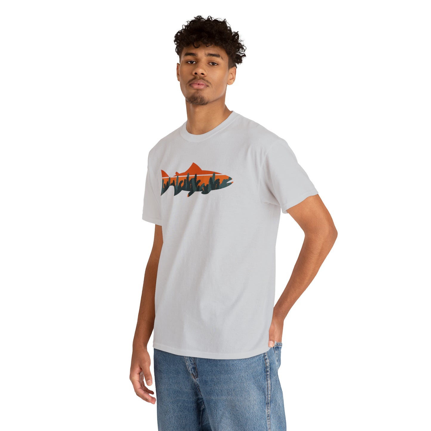 TROUT TEE-Unisex Heavy Cotton Tee