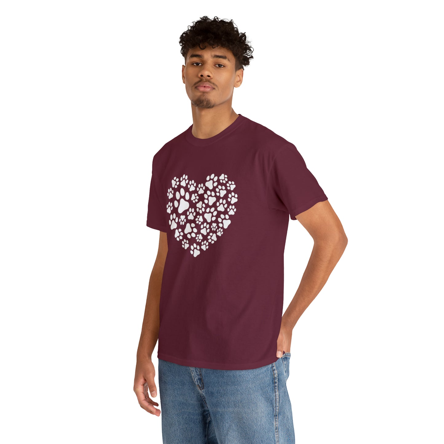 HEART OF PAWS-Unisex Heavy Cotton Tee