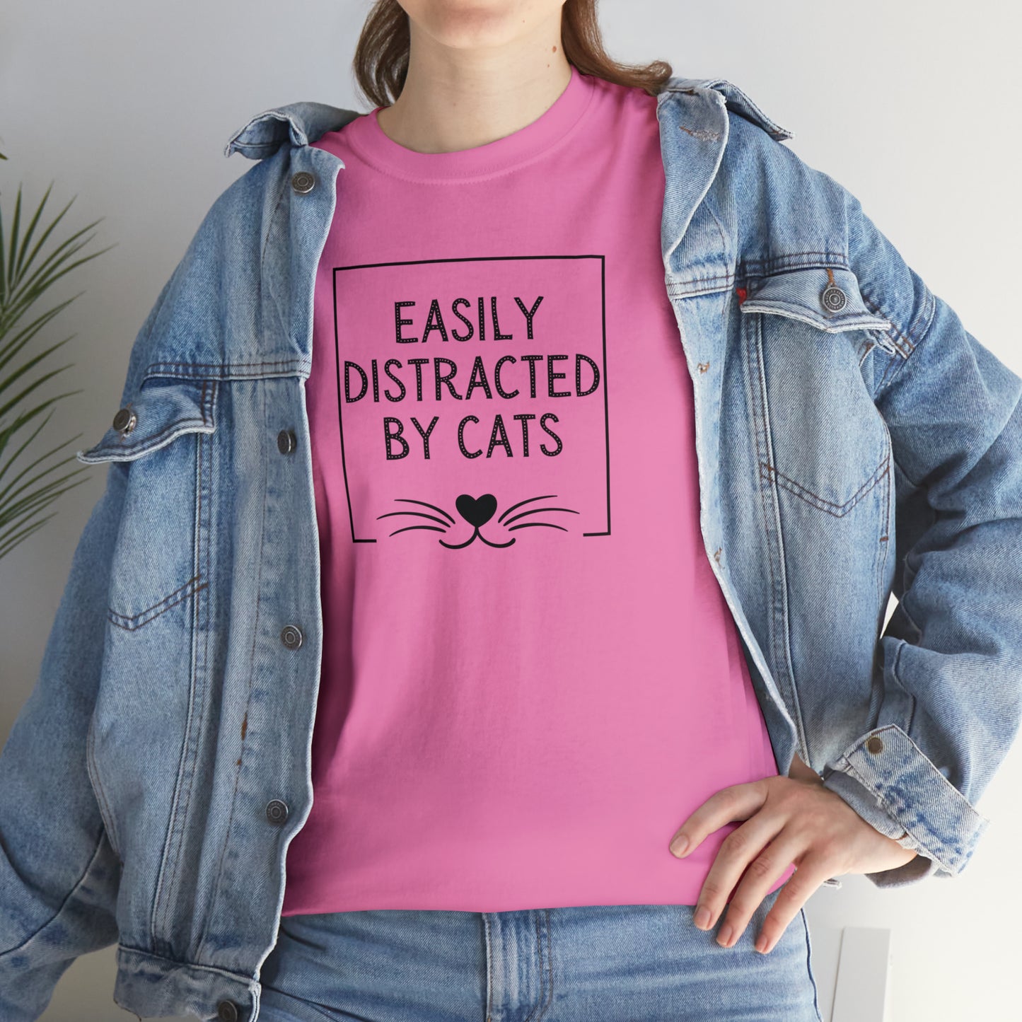 DISTRACTED BY CATS TEE-ALL PROCEEDS DONATED TO ANIMAL RESCUE!