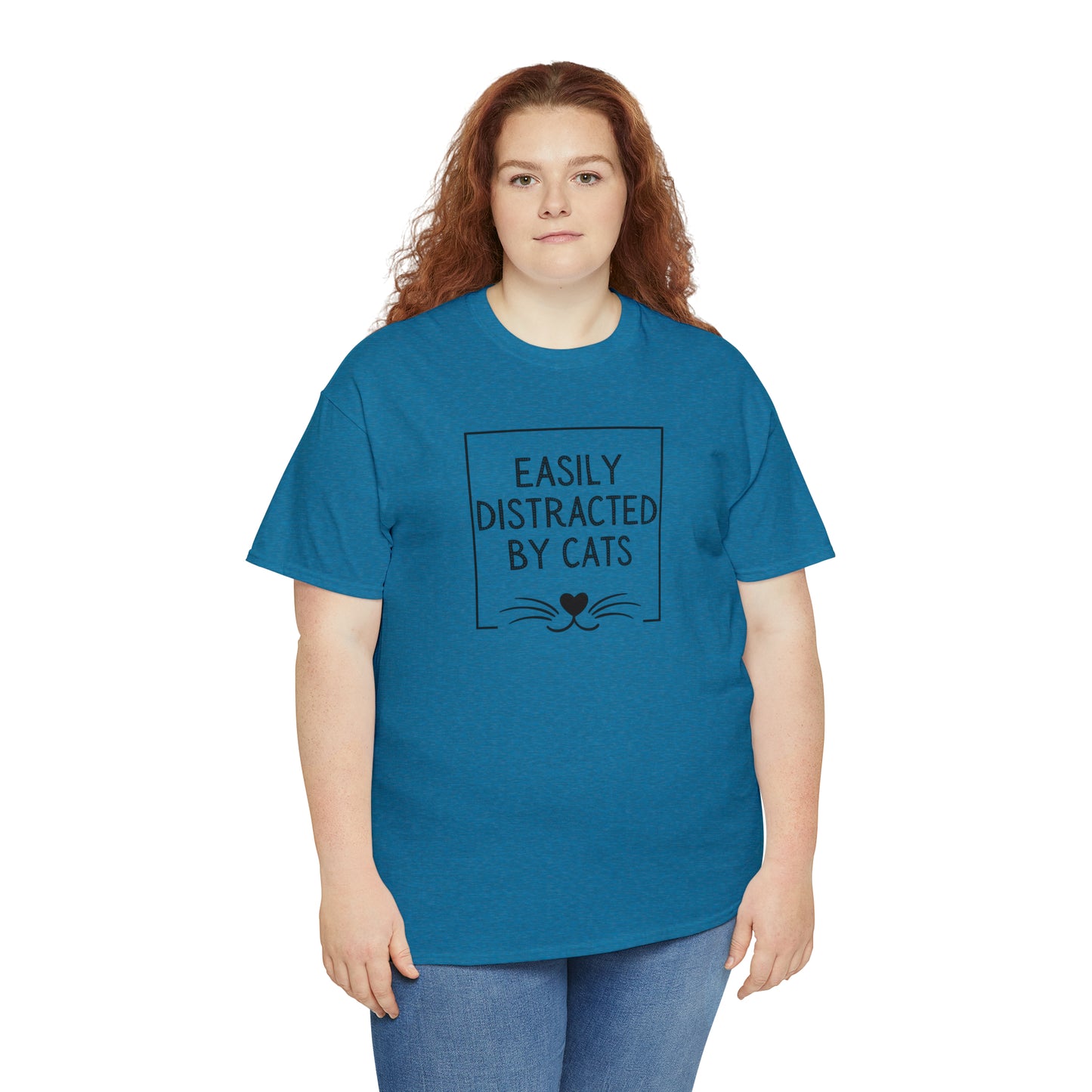 DISTRACTED BY CATS TEE-ALL PROCEEDS DONATED TO ANIMAL RESCUE!