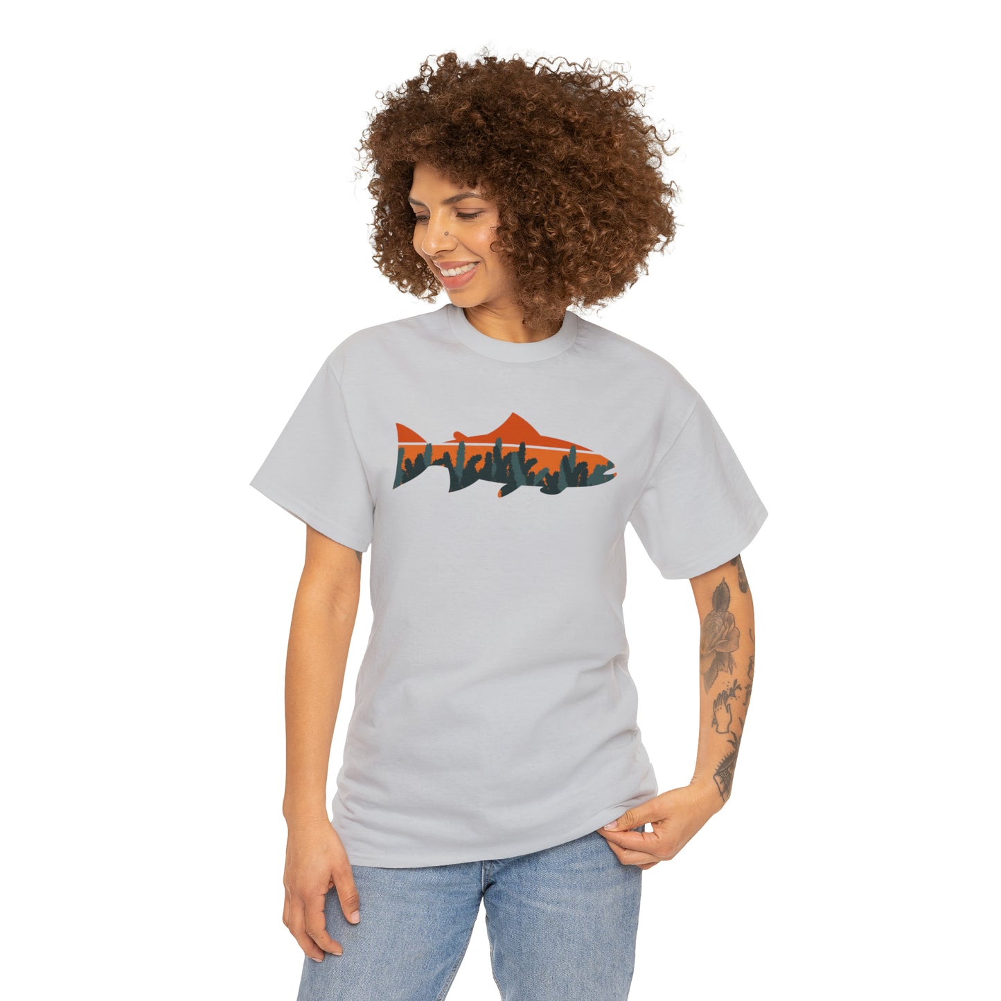 TROUT TEE-Unisex Heavy Cotton Tee