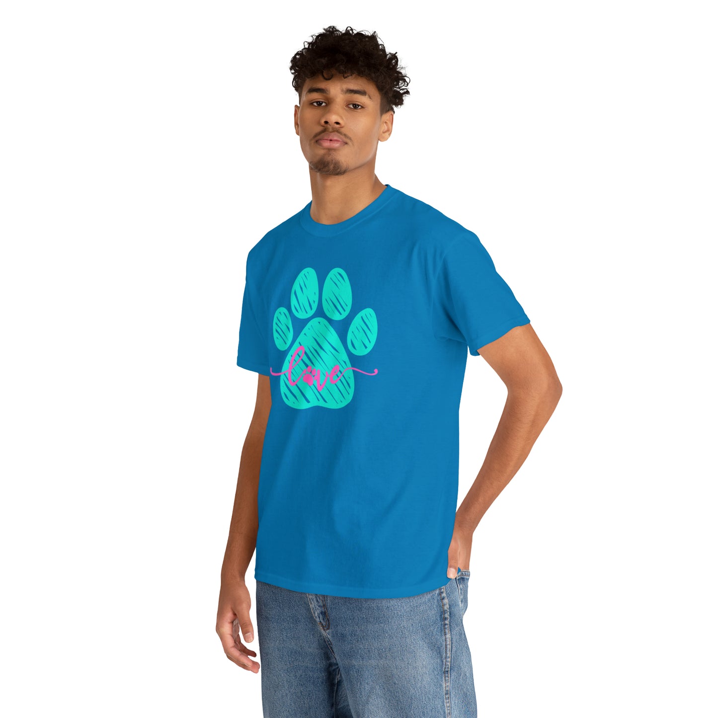 LOVE PAW TEE-Unisex Heavy Cotton Tee