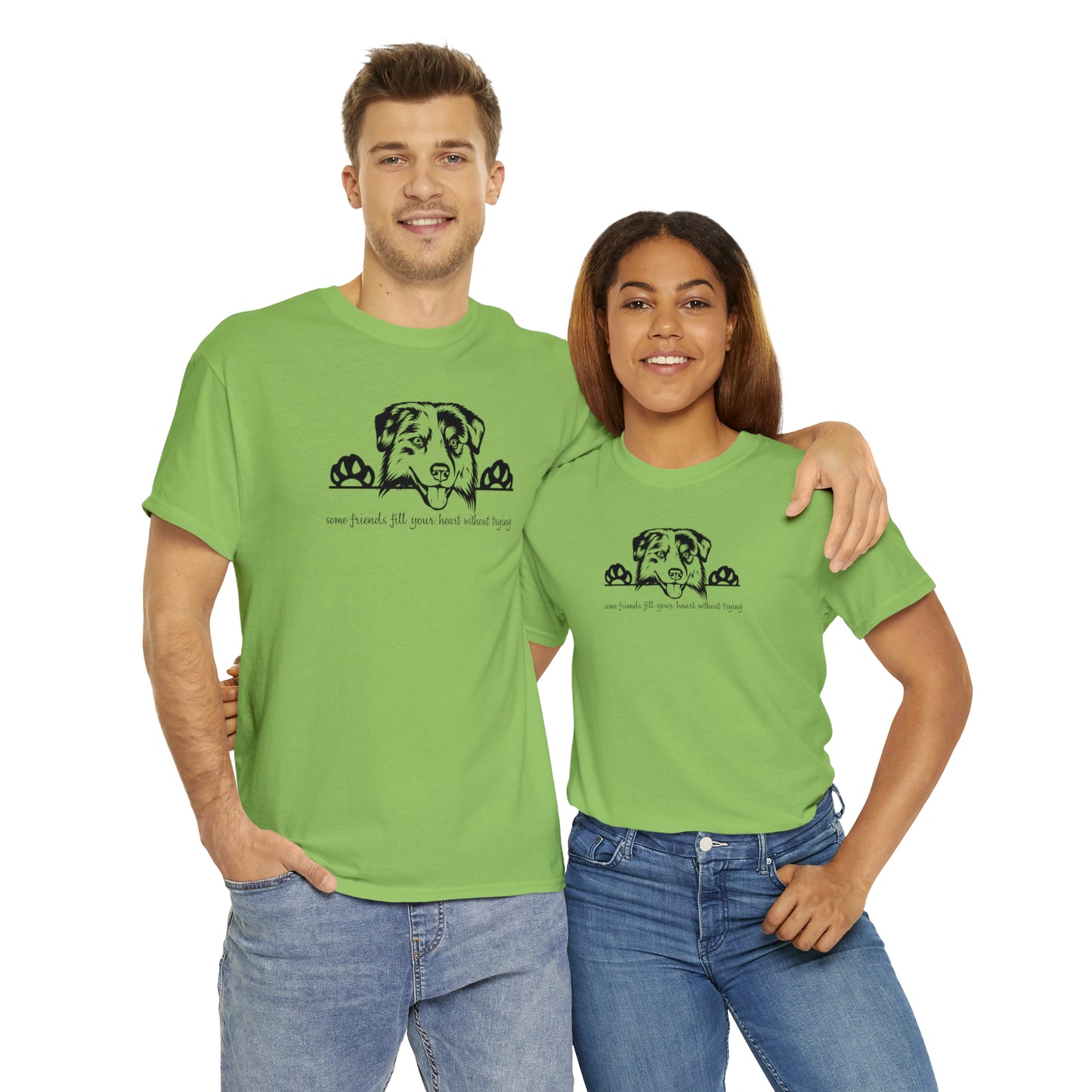 AUSSIE FRIENDS TEE--Unisex Heavy Cotton Tee