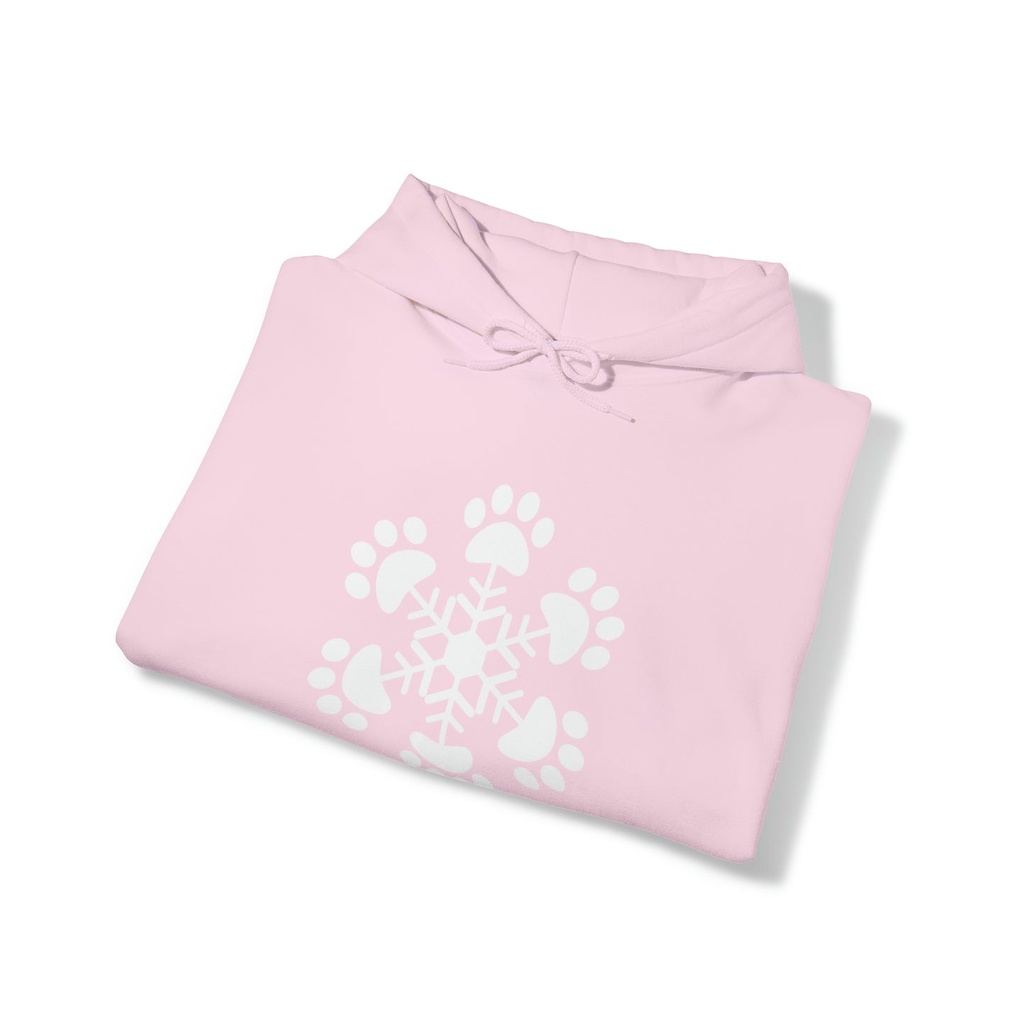 Paw Print Snowflake Hooded Sweatshirt