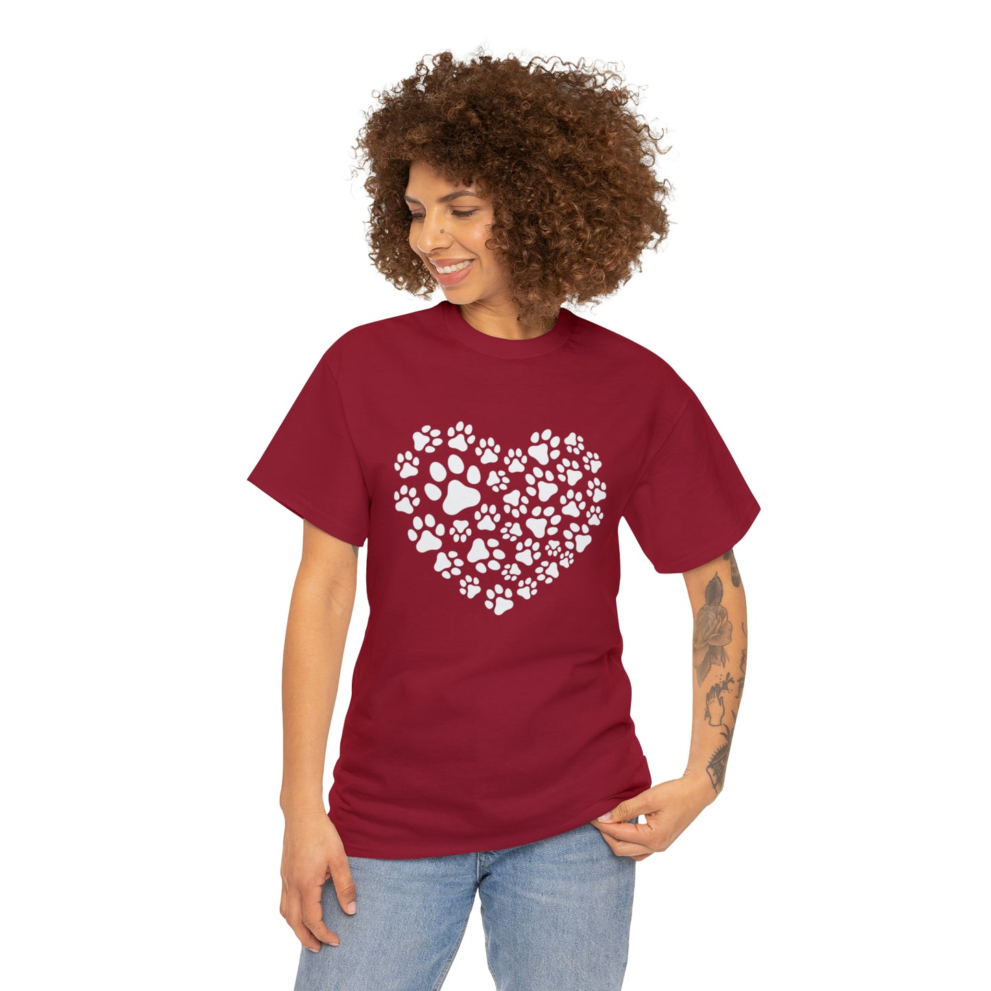 HEART OF PAWS-Unisex Heavy Cotton Tee