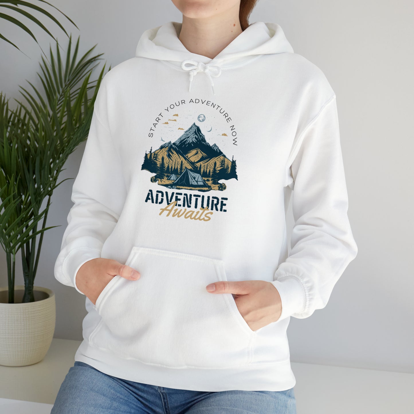 ADVENTURE AWAITS HOODIE-Unisex Heavy Blend™ Hooded Sweatshirt