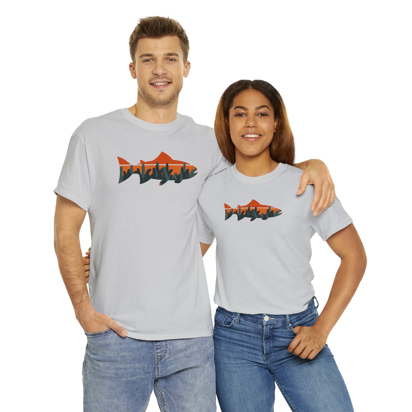 TROUT TEE-Unisex Heavy Cotton Tee