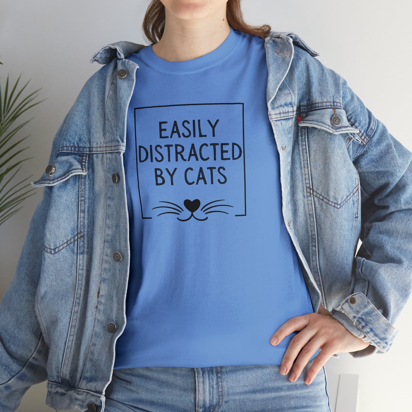 DISTRACTED BY CATS TEE-ALL PROCEEDS DONATED TO ANIMAL RESCUE!