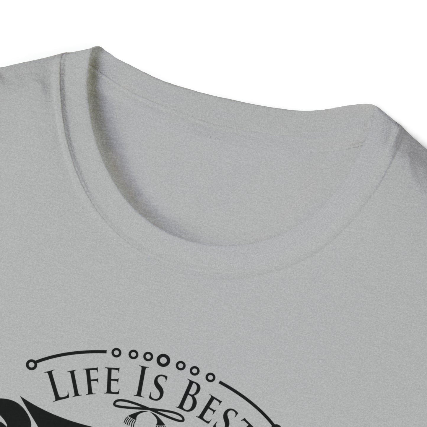 LIFE IS BEST CAMPING TEE-Unisex Softstyle T-Shirt