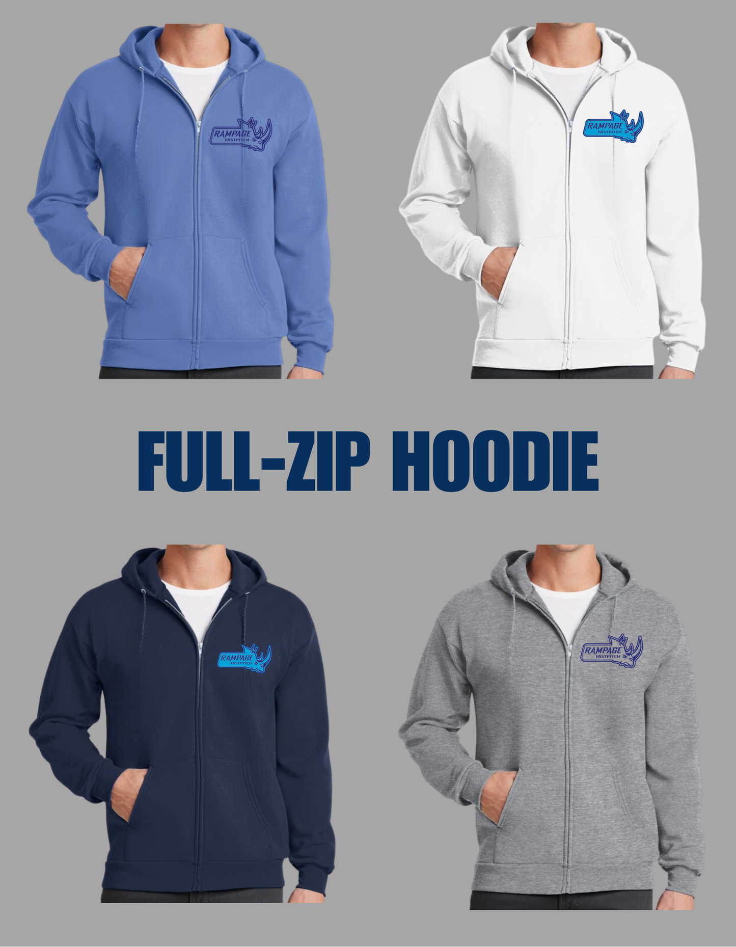 Rampage Fastpitch Full-Zip Hoodie