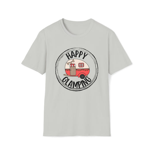 HAPPY GLAMPING TEE-Unisex Softstyle T-Shirt