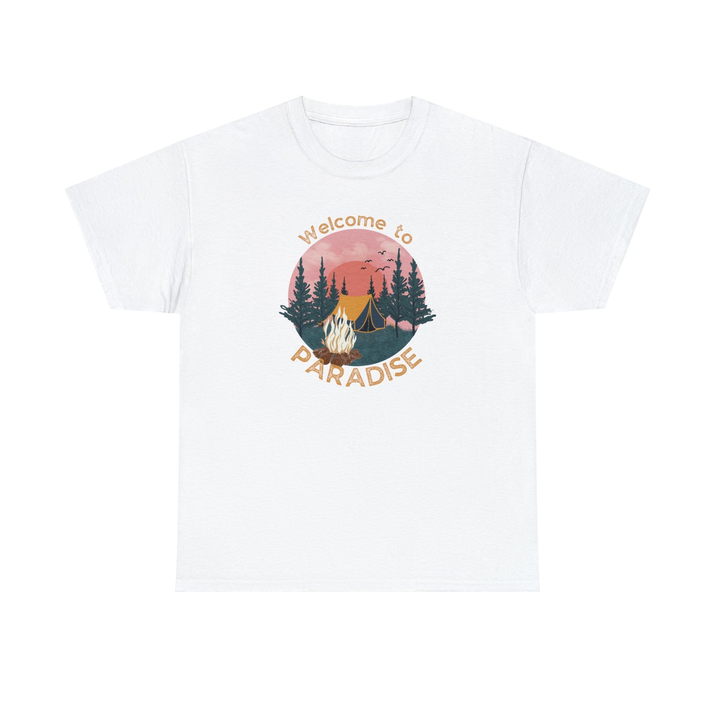 WELCOME TO PARADISE TEE-Unisex Heavy Cotton Tee