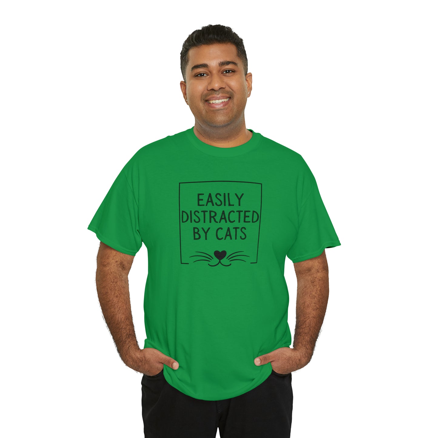 DISTRACTED BY CATS TEE-ALL PROCEEDS DONATED TO ANIMAL RESCUE!