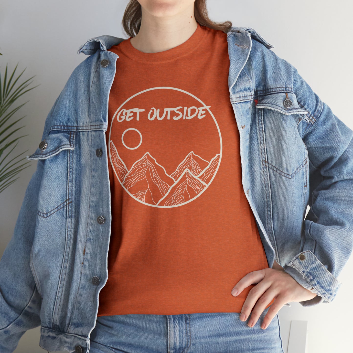 GET OUTSIDE TEE-Unisex Heavy Cotton Tee