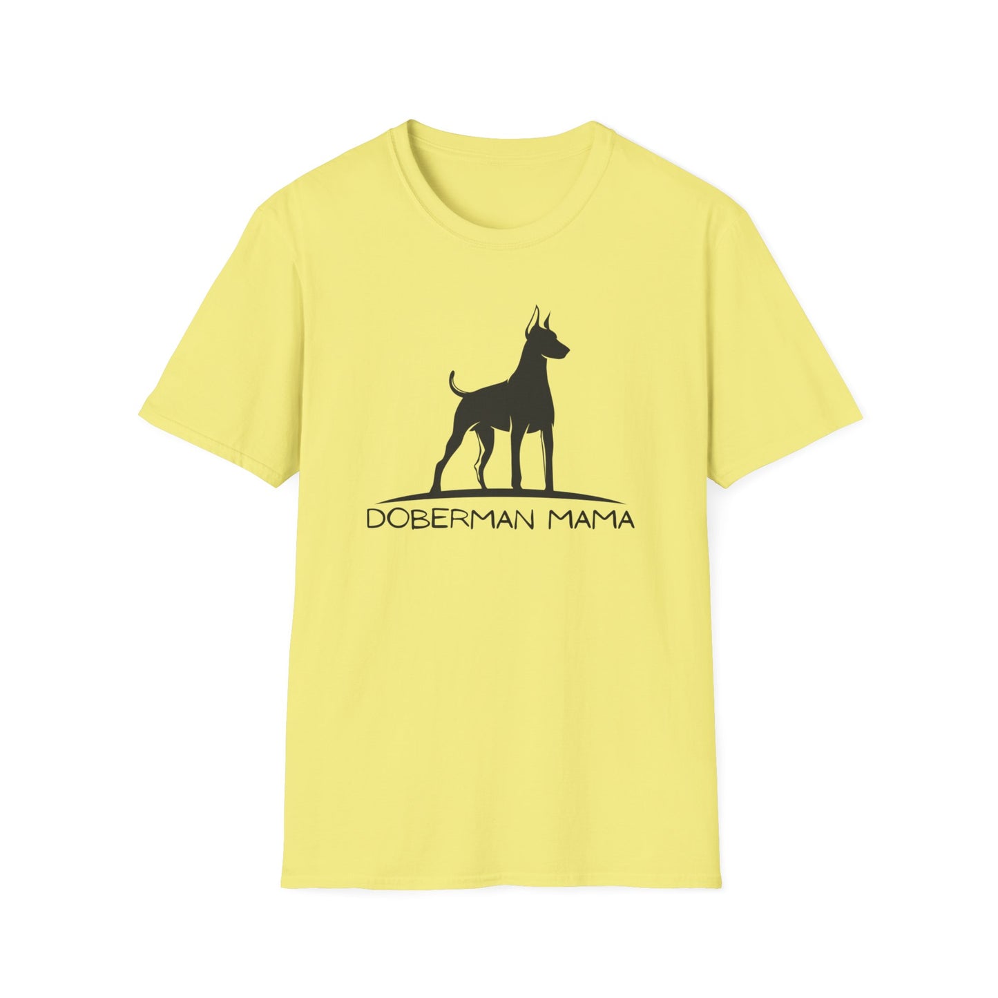 Doberman Mama Tee-Unisex Softstyle T-Shirt