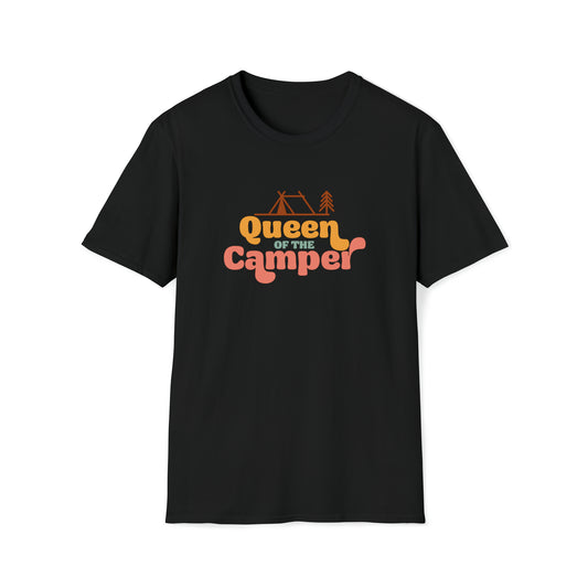 QUEEN OF THE CAMPER TEE-Unisex Softstyle T-Shirt