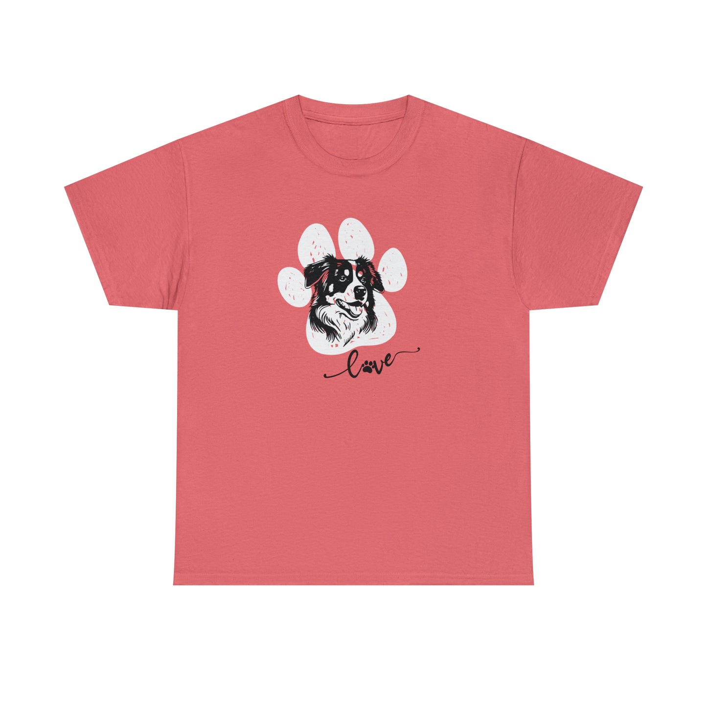 AUSSIE DOG LOVE TEE--Unisex Heavy Cotton Tee