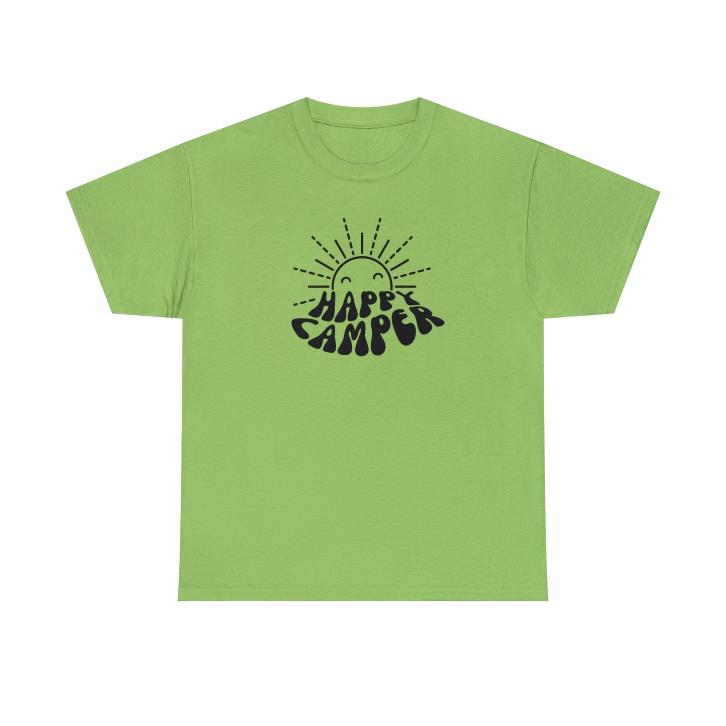 HAPPY CAMPER TEE-Unisex Heavy Cotton Tee