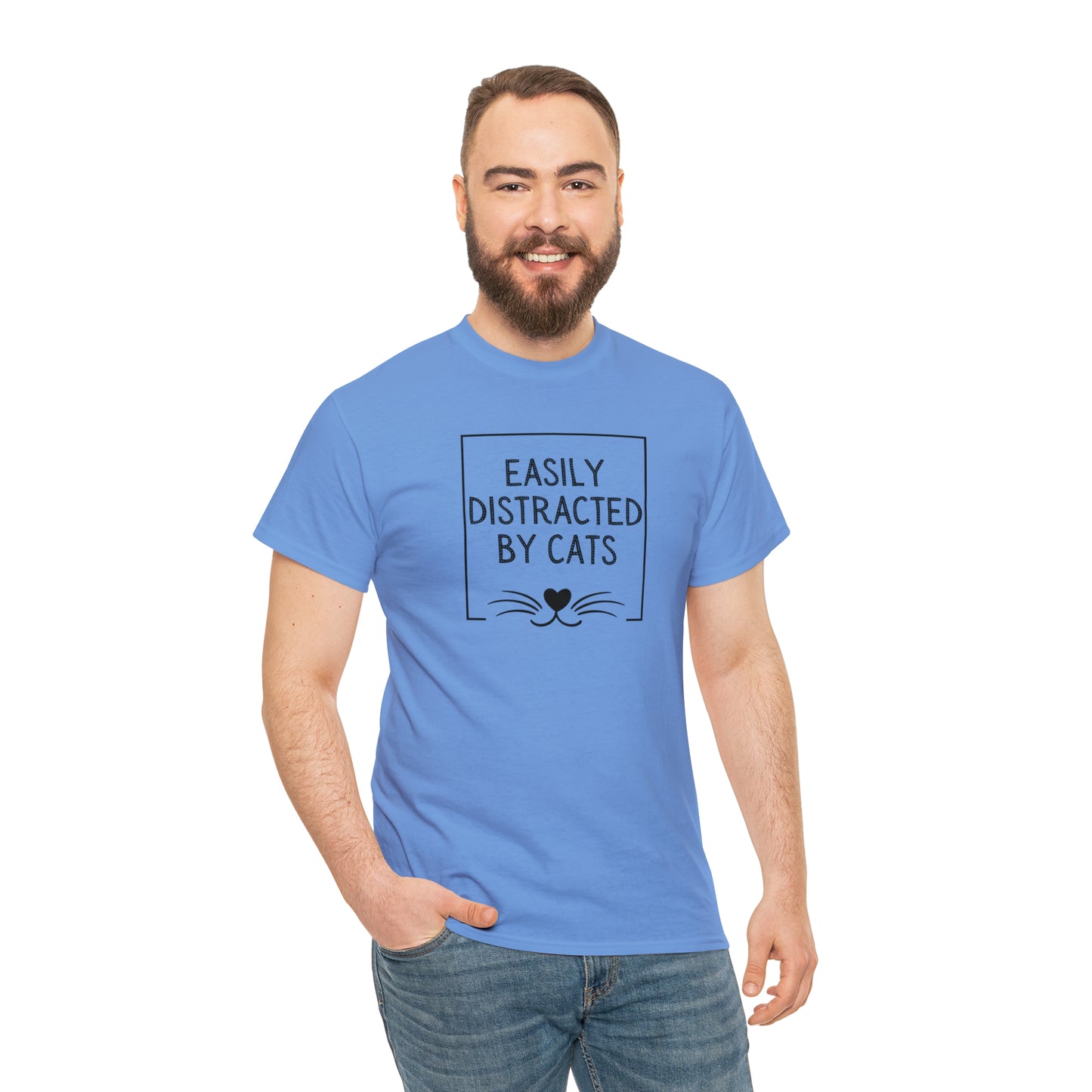 DISTRACTED BY CATS TEE-ALL PROCEEDS DONATED TO ANIMAL RESCUE!