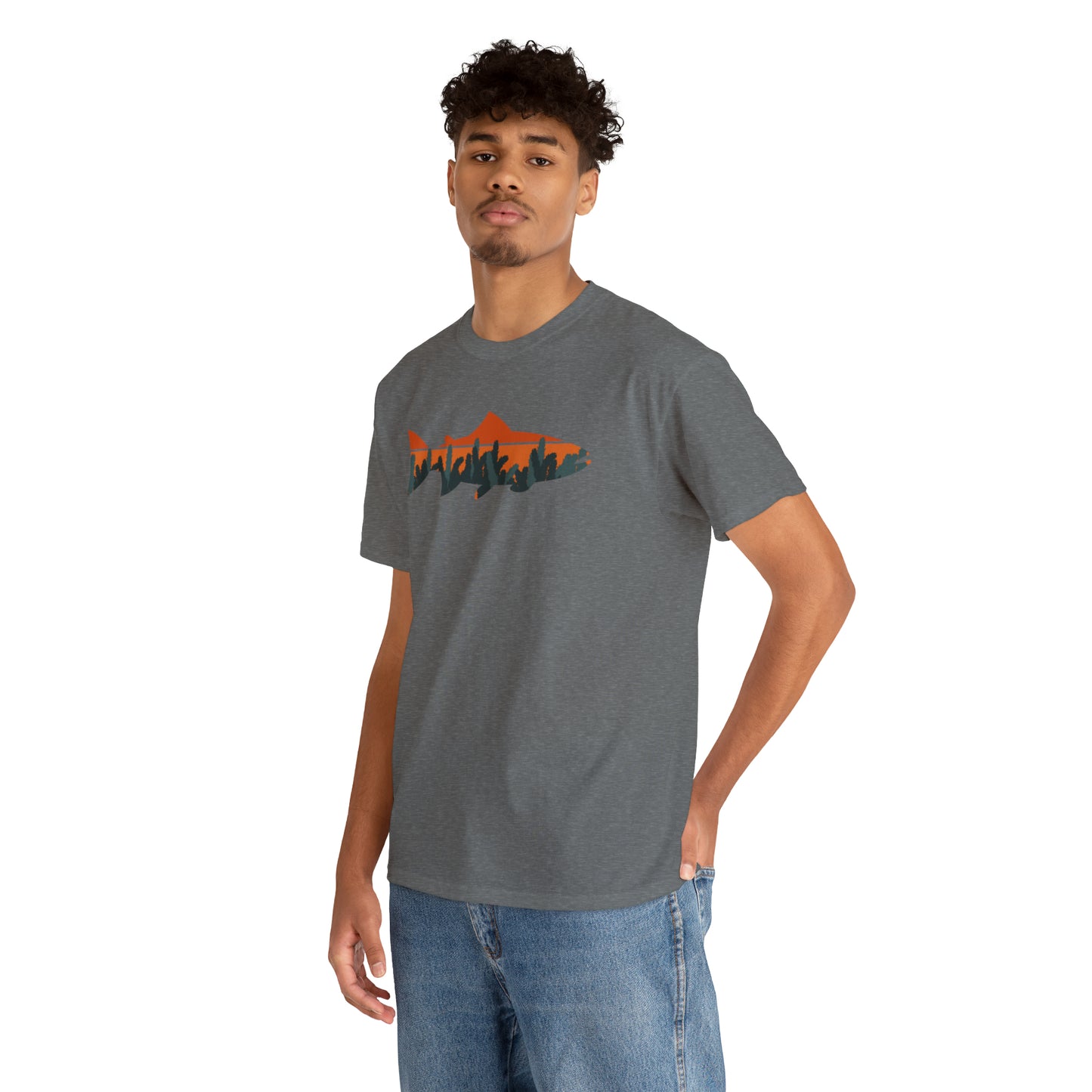 TROUT TEE-Unisex Heavy Cotton Tee