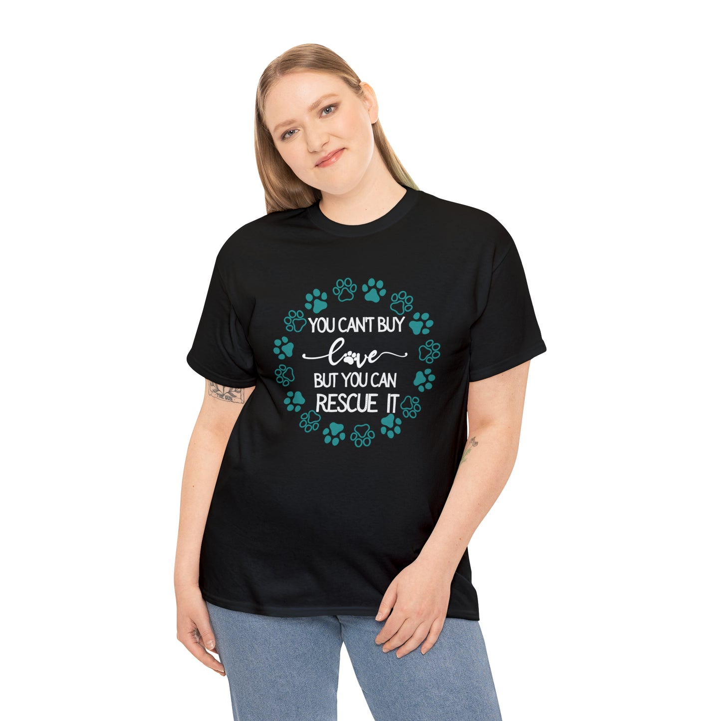 RESCUE LOVE TEE--ALL PROCEEDS DONATED TO ANIMAL RESCUE!