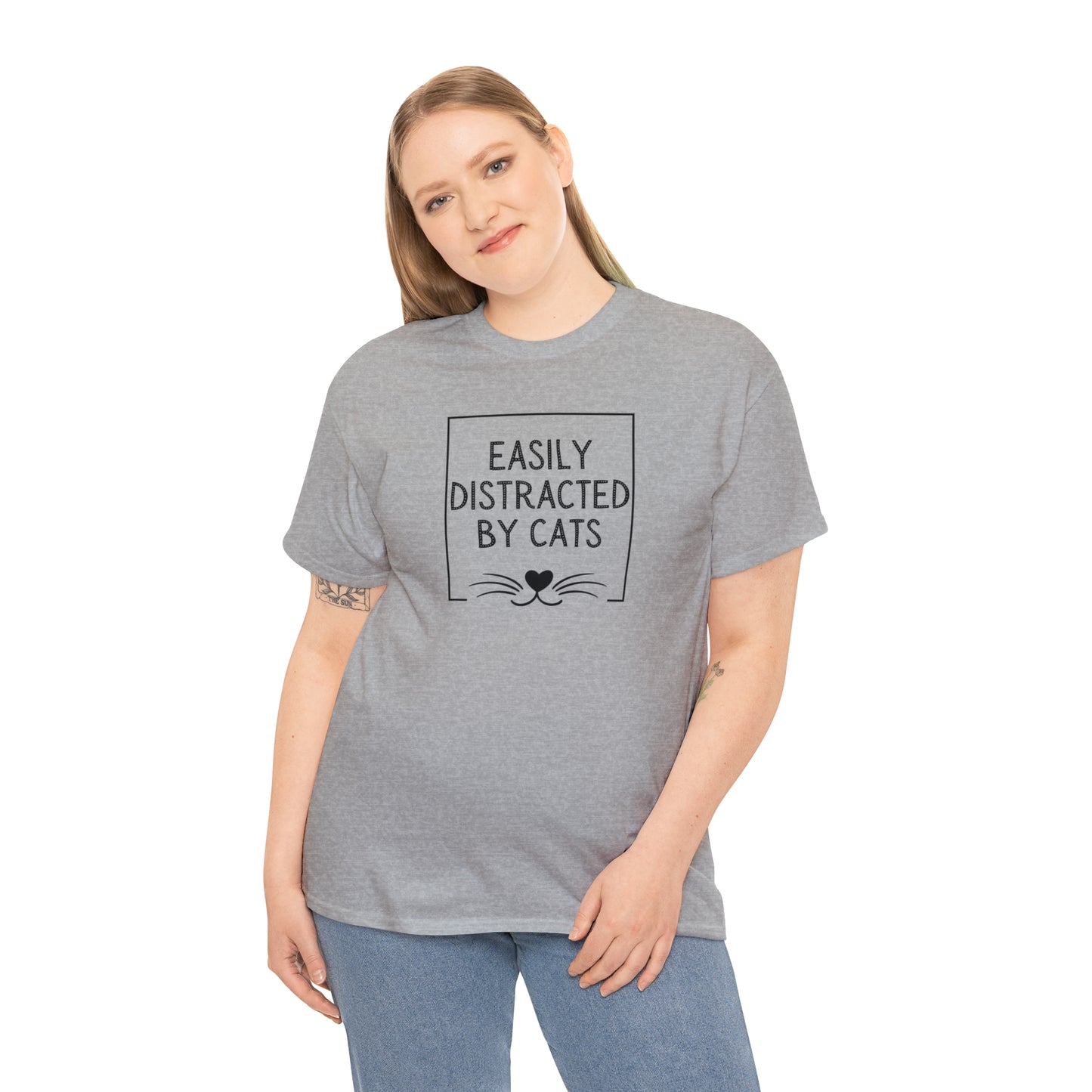 DISTRACTED BY CATS TEE-ALL PROCEEDS DONATED TO ANIMAL RESCUE!