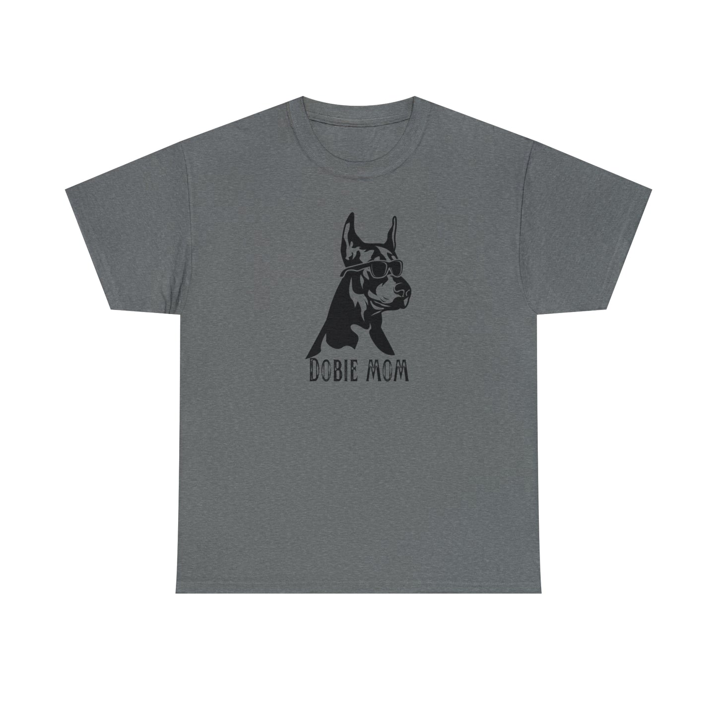 Dobie Mom Tee--Unisex Heavy Cotton Tee