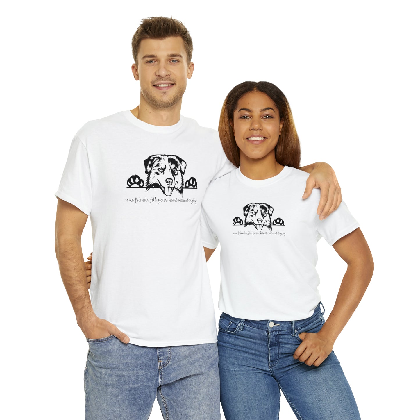 AUSSIE FRIENDS TEE--Unisex Heavy Cotton Tee