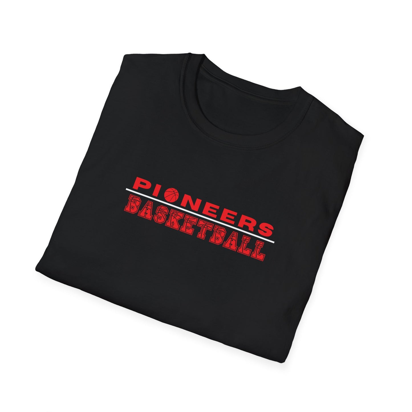 PIONEERS BASKETBALL TEXT TEE-Unisex Softstyle T-Shirt