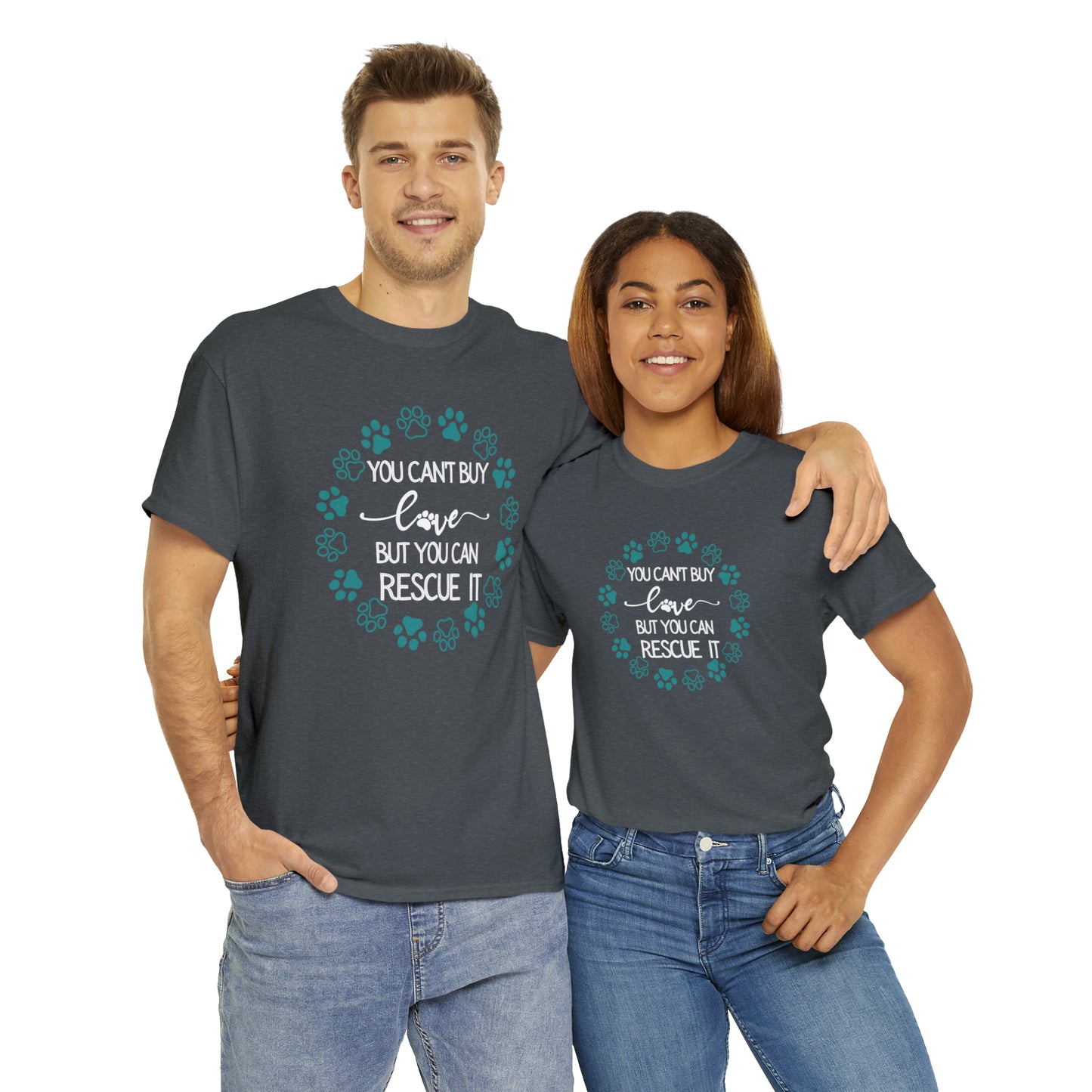 RESCUE LOVE TEE--ALL PROCEEDS DONATED TO ANIMAL RESCUE!