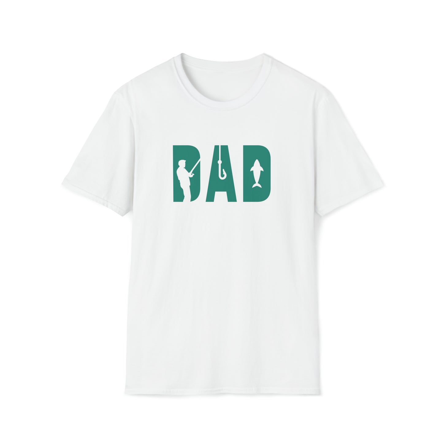 DAD FISH TEE-Unisex Softstyle T-Shirt