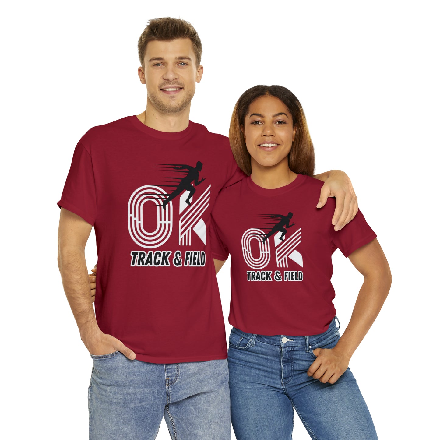 OK TRACK & FIELD TEE-Unisex Heavy Cotton Tee