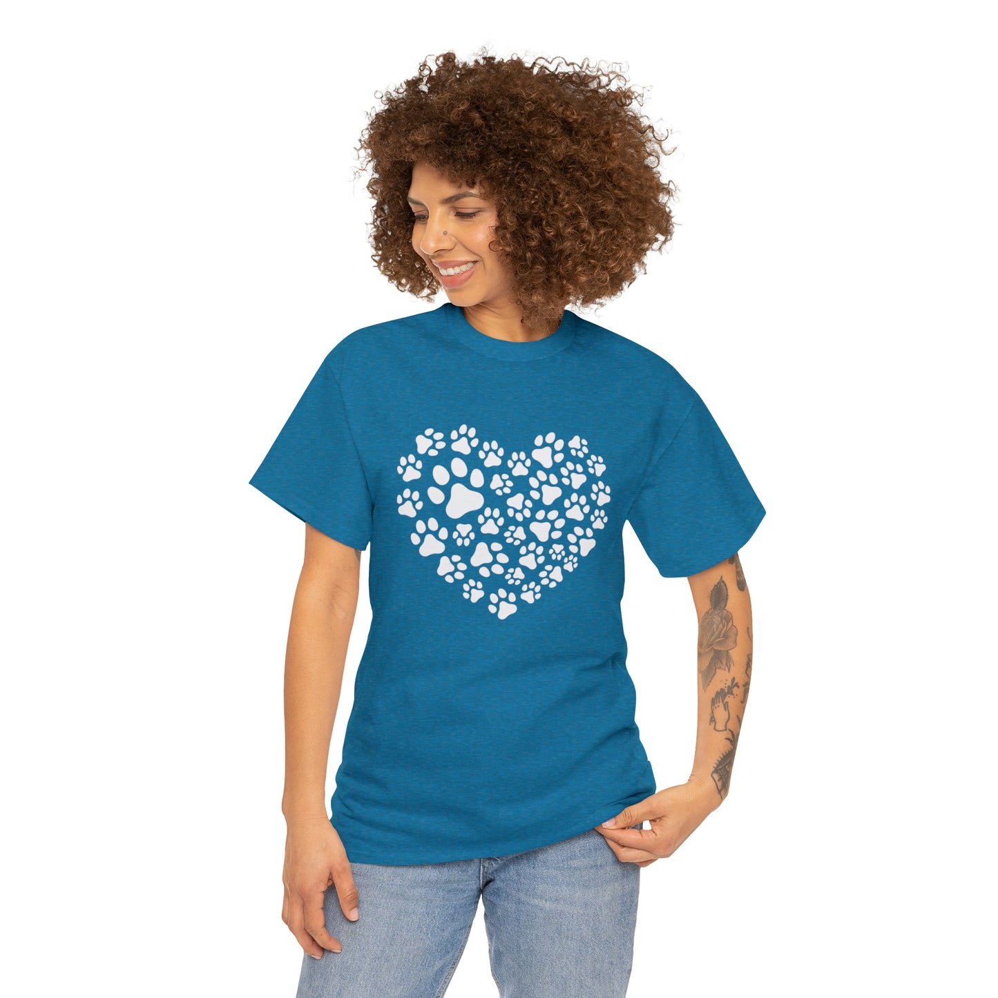 HEART OF PAWS-Unisex Heavy Cotton Tee